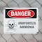 Signmission Anhydrous Ammonia Danger Sign, Plastic, 10in W x 7in L, 2PK OS-2PACK-DS-P-710-L-1028 - alternate 3